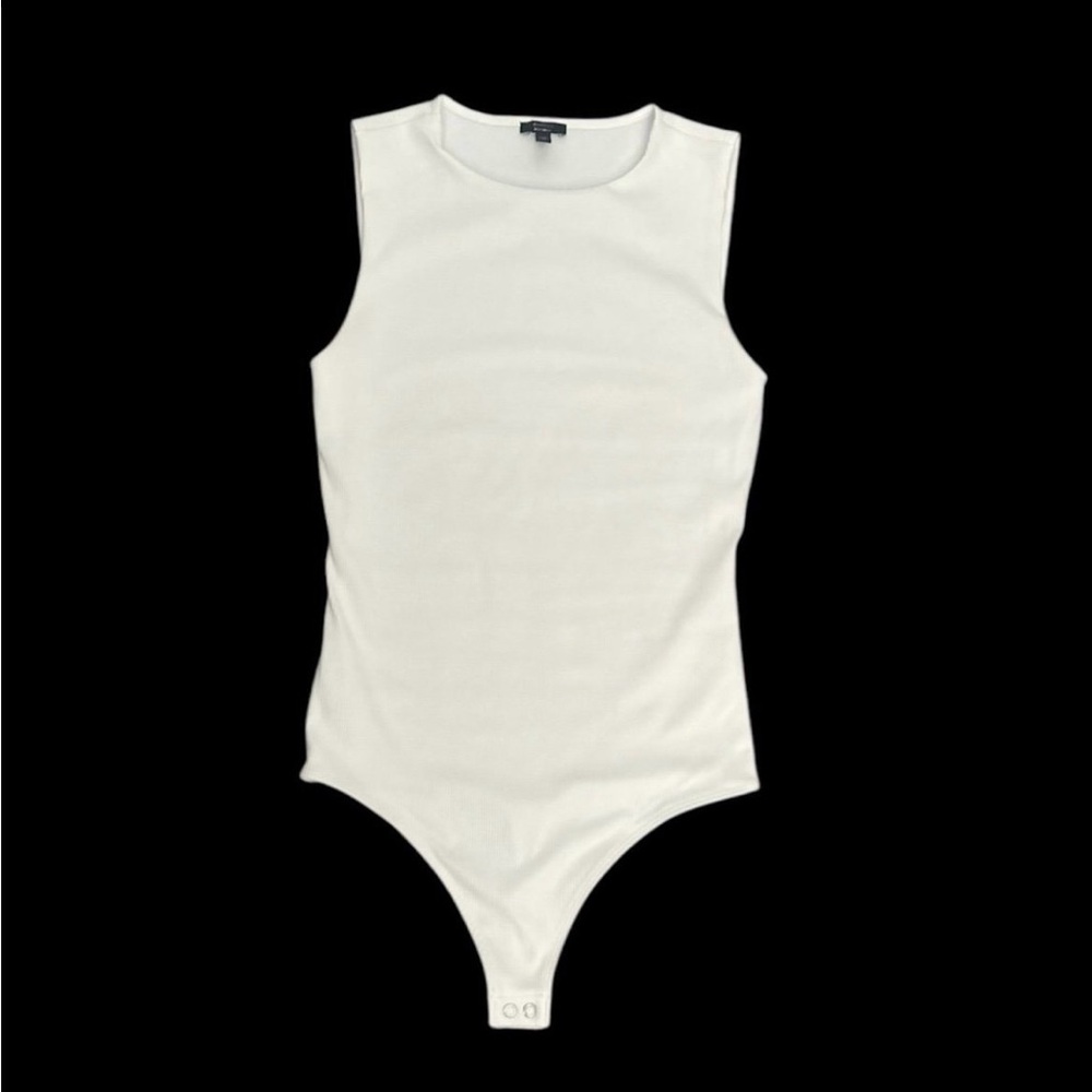Express Body Contour Ribbed High Compression High Neck Bodysuit